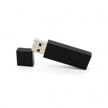Clé USB 2 Go Even - Noir imprimé et personnalisé pour votre