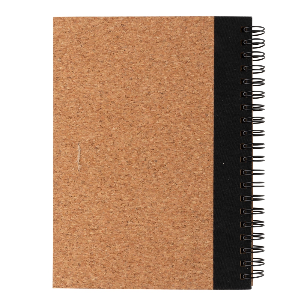 Miniature 5 pour Cahier à spirales en liège avec stylo